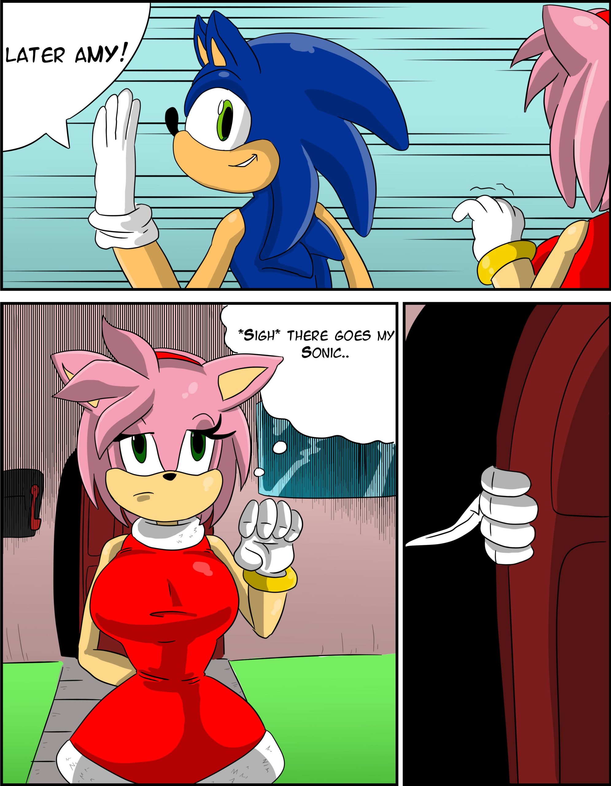 Amy’s Peril (Sonic The Hedgehog) [Loonyjams] Porn Comic