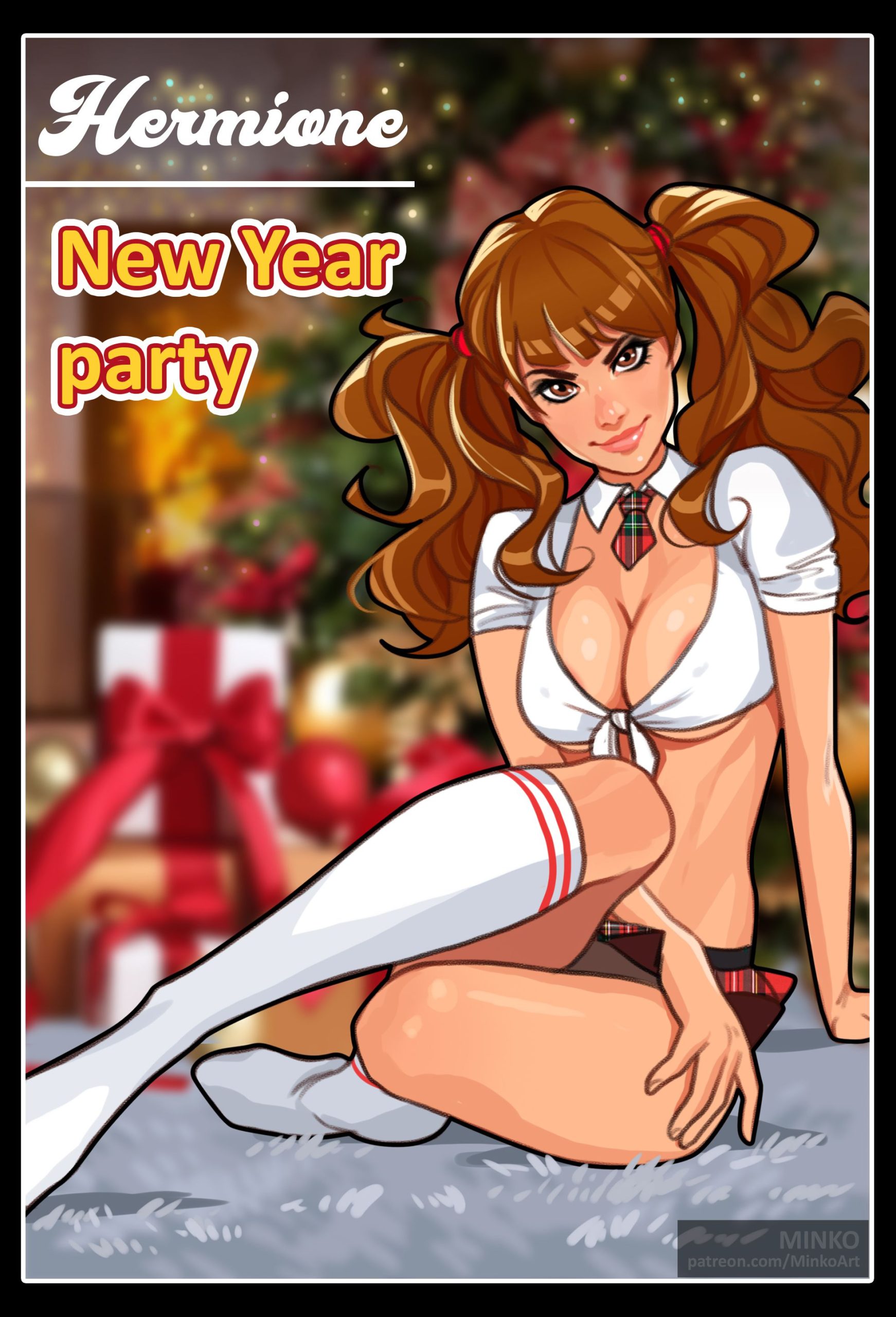 Hermione: New Year party (Harry Potter) [Olena Minko] Porn Comic