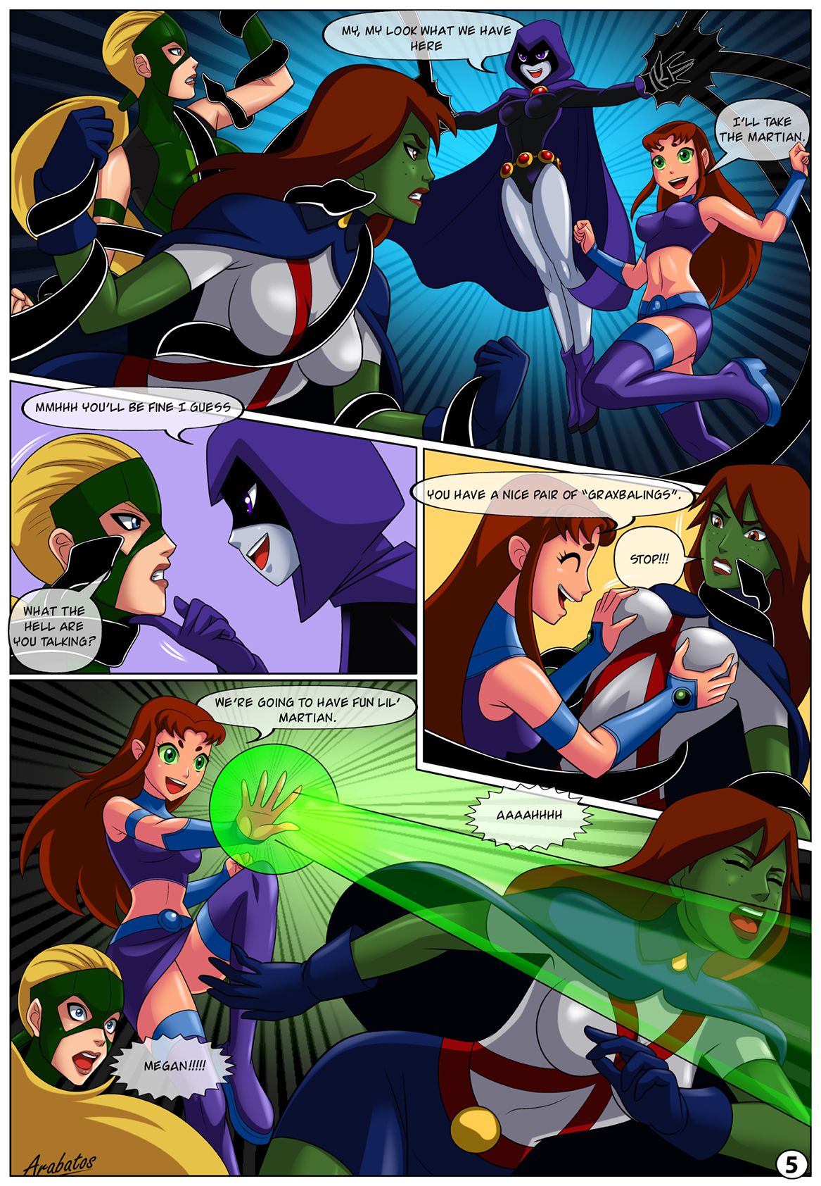 Low Class Heroines (Teen Titans) [Arabatos] Porn Comic
