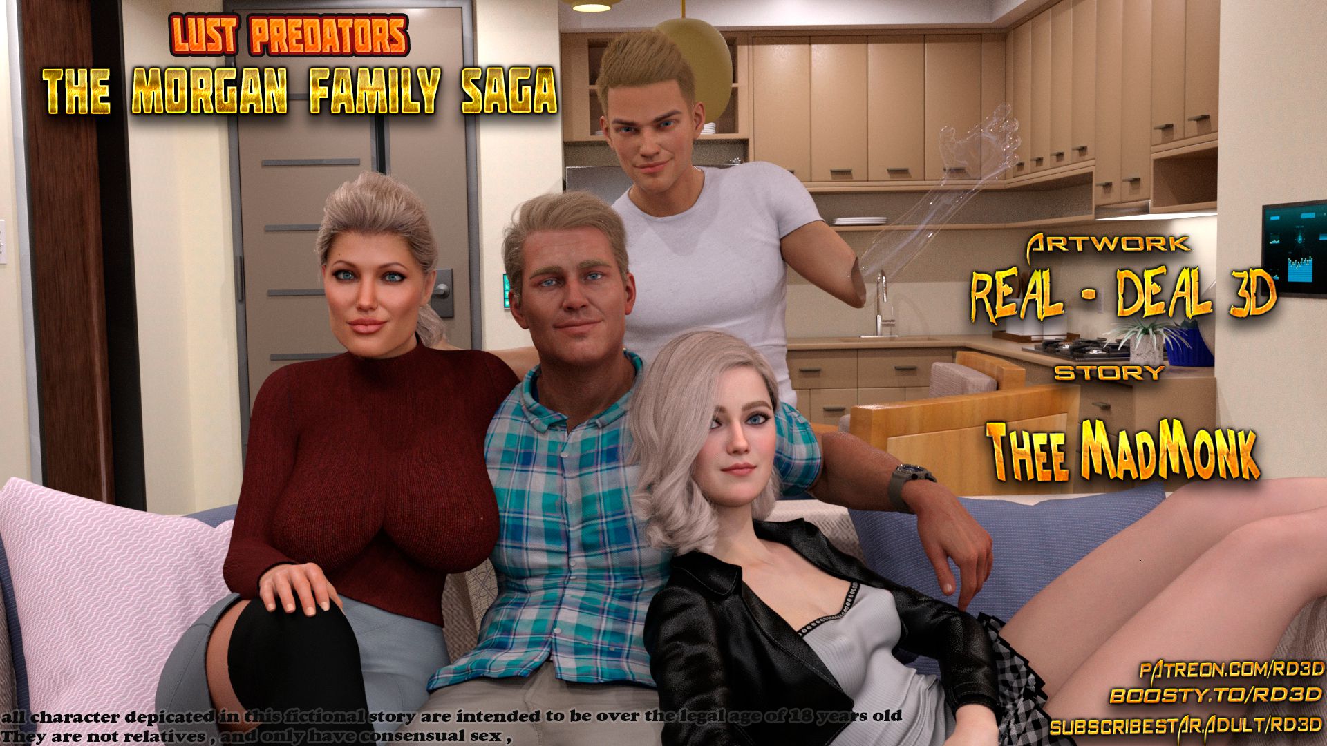 Lust Predators – The Morgan Family Saga [Real-Deal 3D] Porn Comic