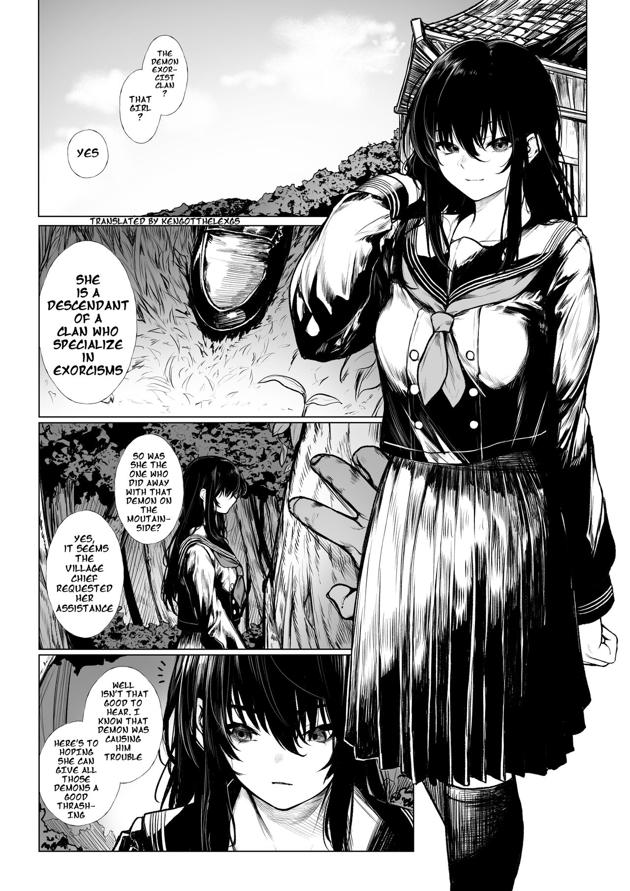 No Way an Exorcist Could Lose to a Little Oni [Jury] Porn Comic