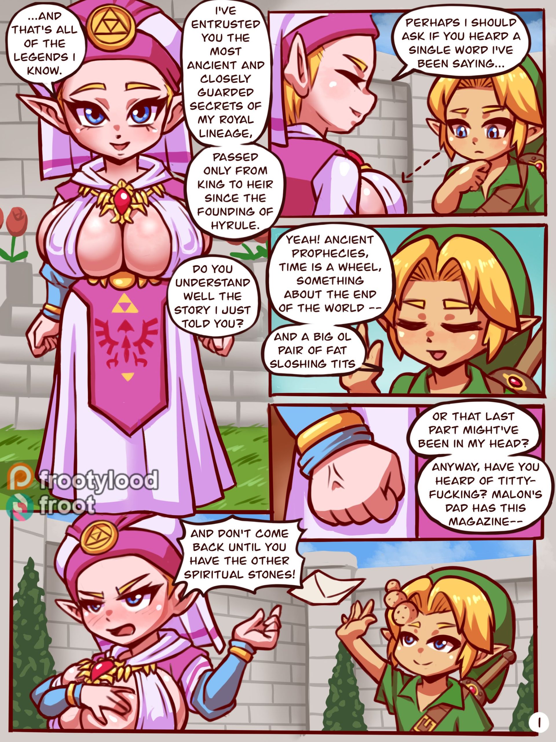 Orgasms of Time (The Legend of Zelda) [Mossy Froot] Porn Comic