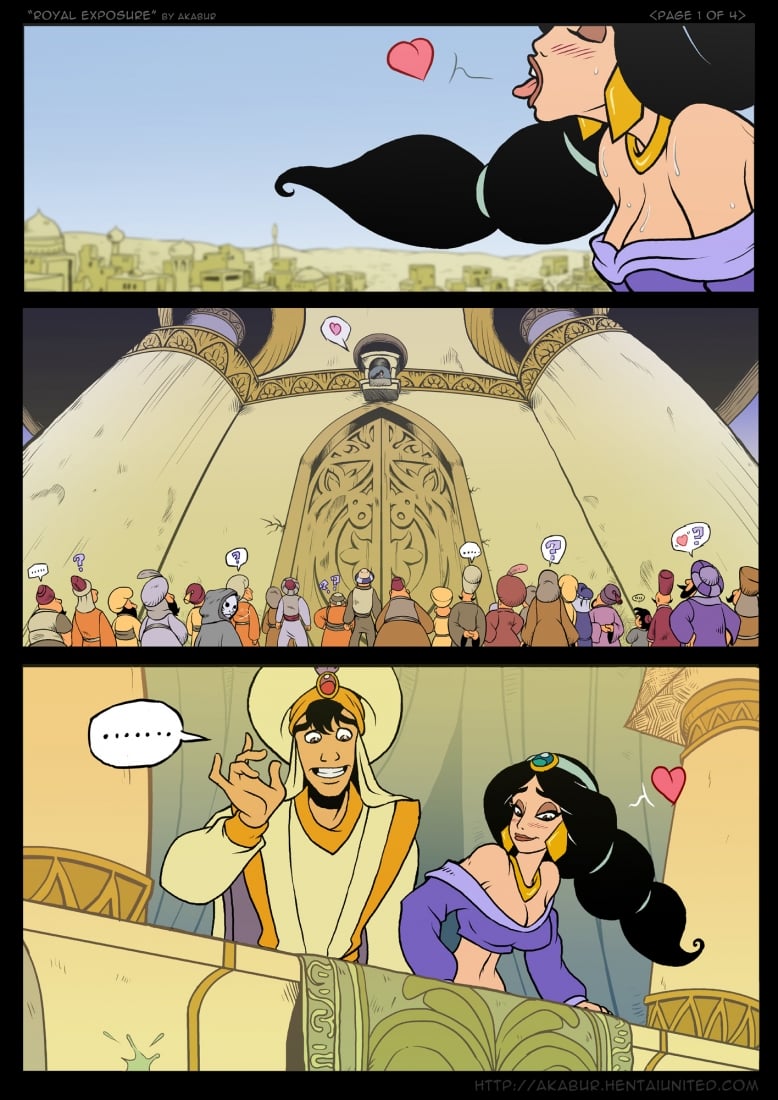Royal Exposure (Aladdin) [Akabur] Porn Comic