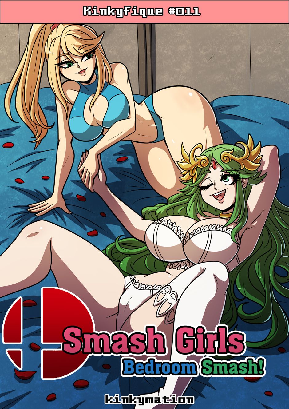 Samus and Palutena’s Bedroom Smash! [Kinkymation] Porn Comic