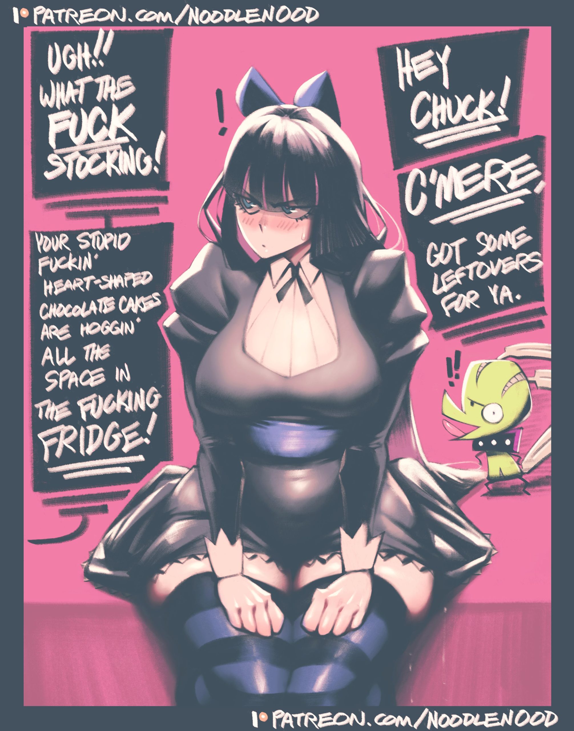 Stocking Set (Panty And Stocking With Garterbelt) [Noodlenood] Porn Comic
