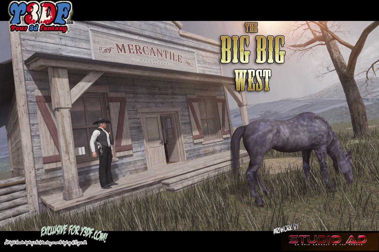 The Big Big West [Y3DF] Porn Comic