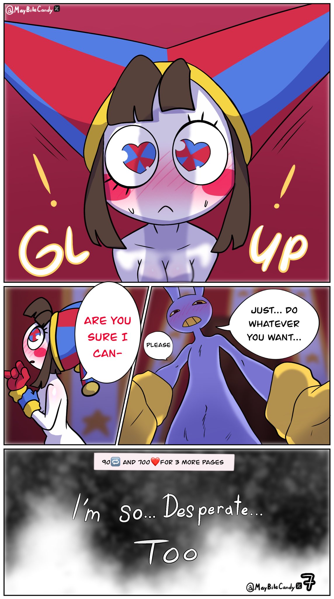 The Welcome Gift (The Amazing Digital Circus) [MayCandy] Porn Comic