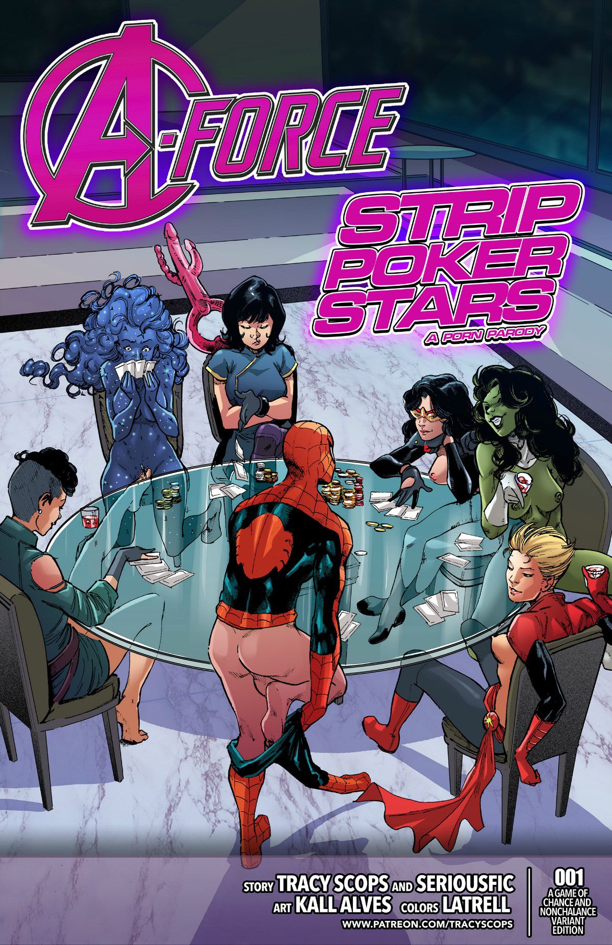 A-Force Strip Poker Stars (Spider-Man