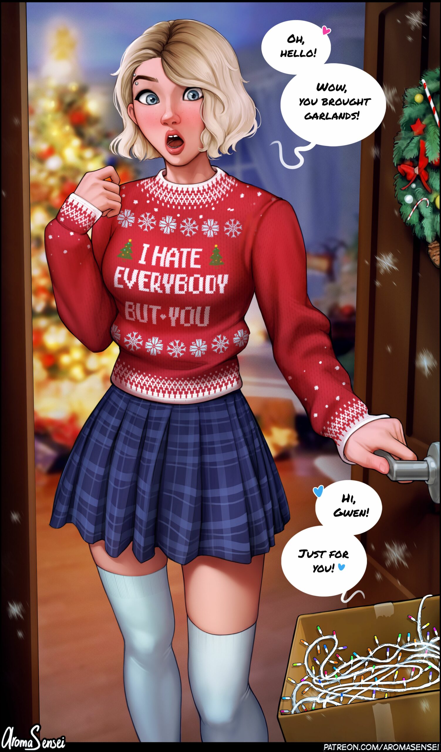 Gwen Celebrates Christmas (Spider-Man) [Aroma Sensei] #1