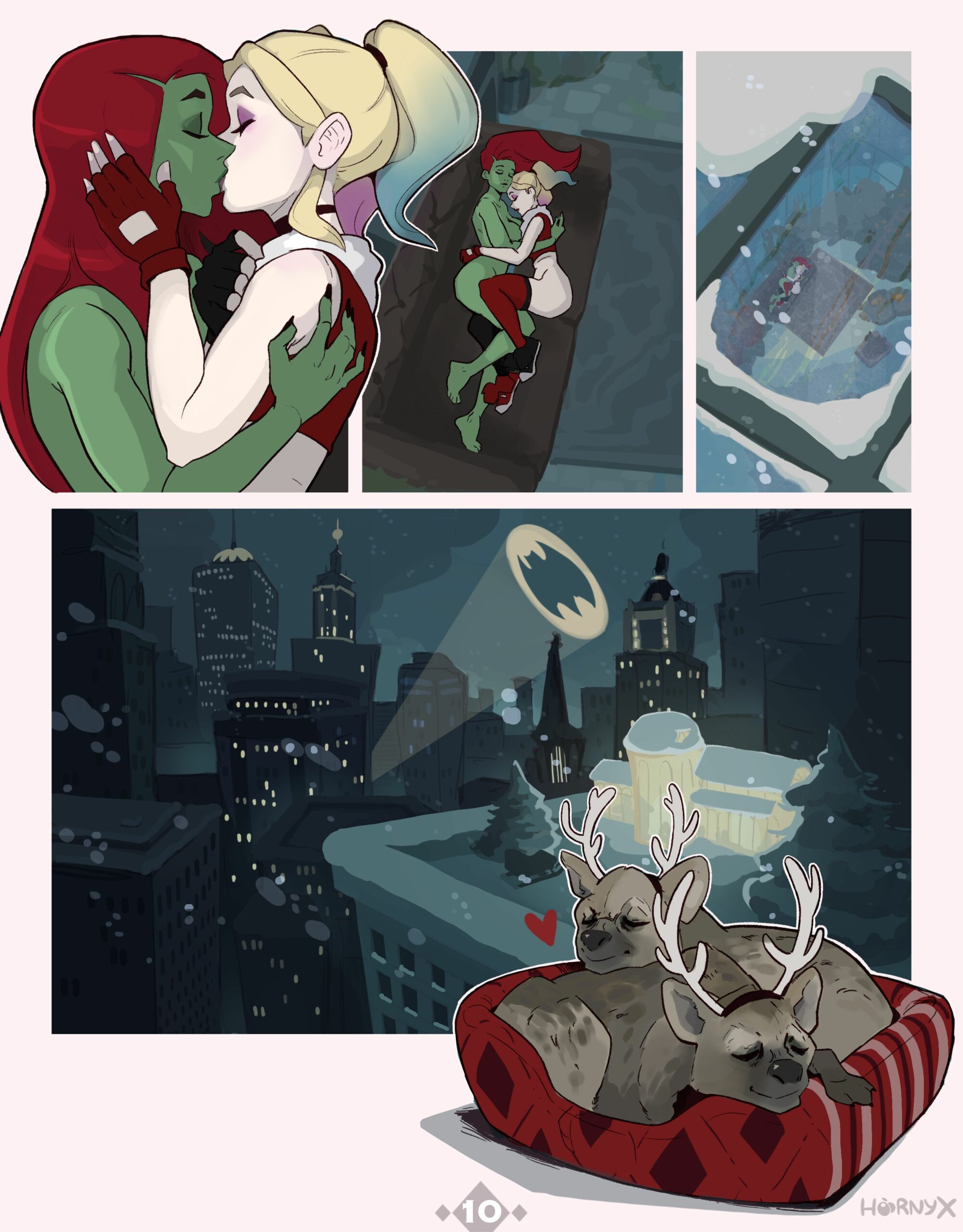 Harley & Ivy’s Christmas Kiss (Batman) [Hornyx] #10