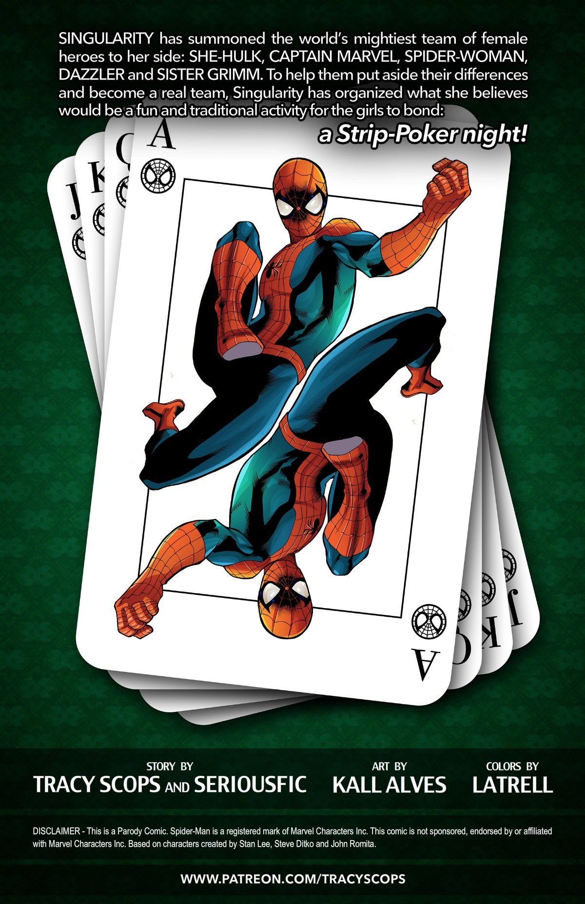 A-Force Strip Poker Stars (Spider-Man