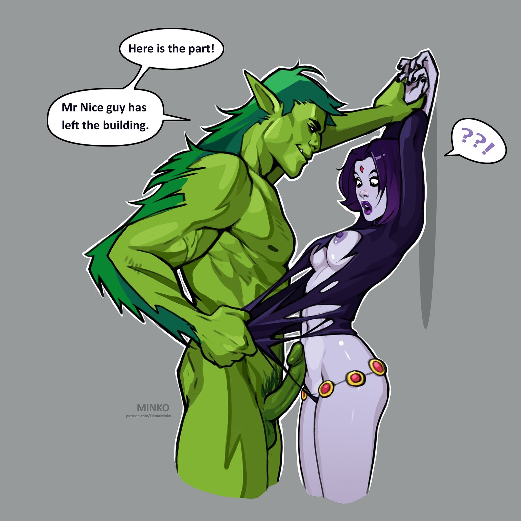 Raven and Beast Boy (Teen Titans) [Olena Minko] #3