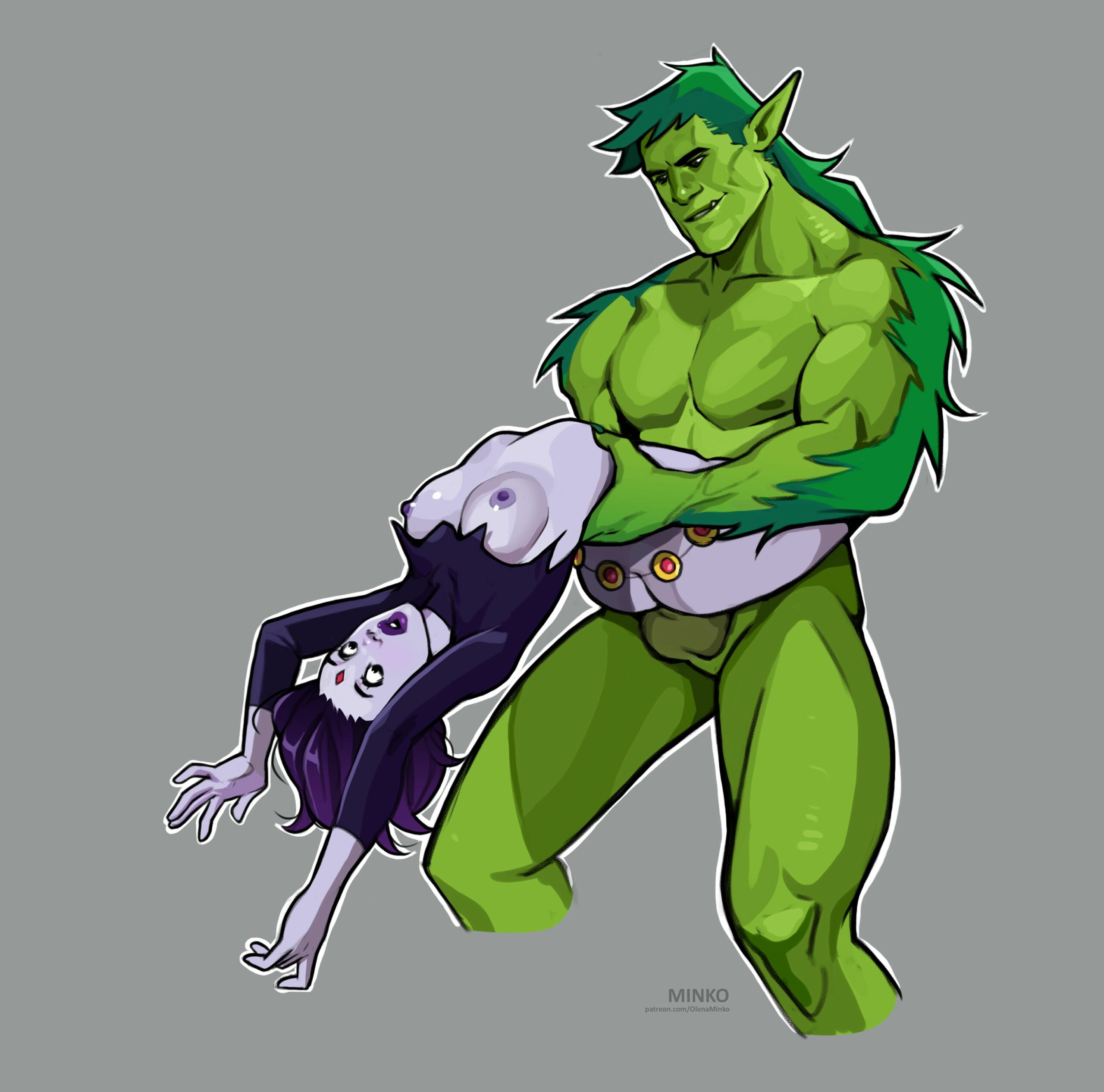 Raven and Beast Boy (Teen Titans) [Olena Minko] #4