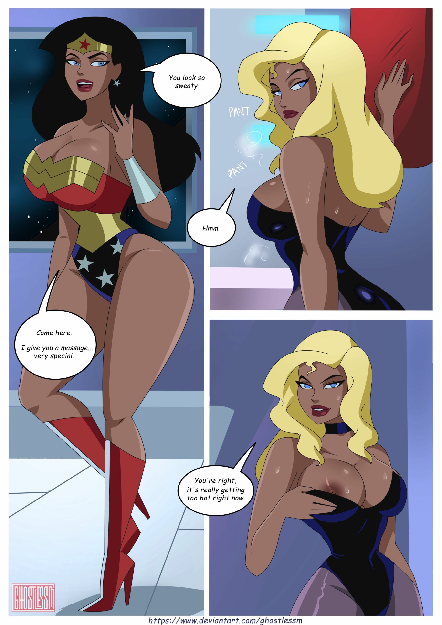 Hot Workout (Justice League) [GhostlessM] #4