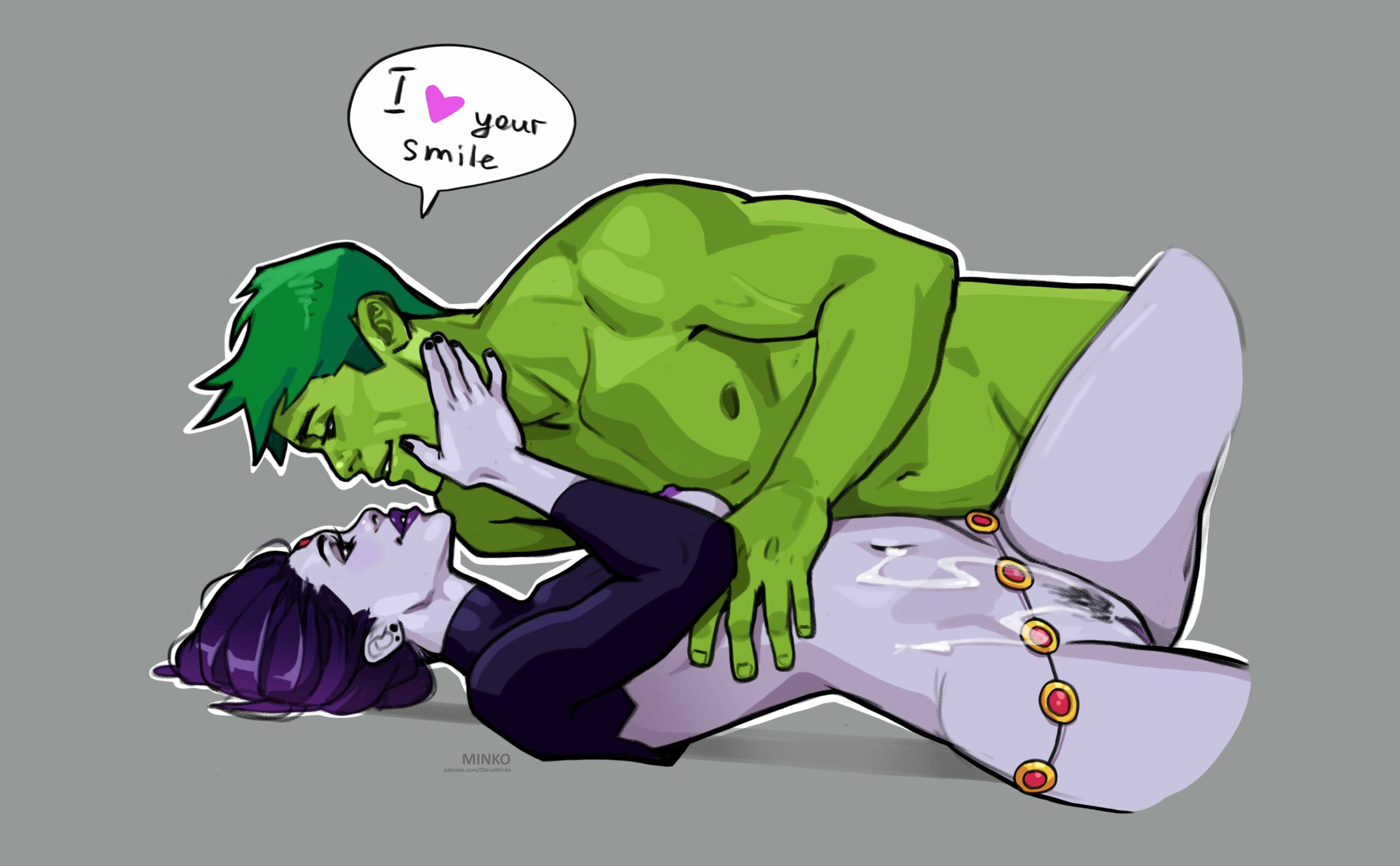 Raven and Beast Boy (Teen Titans) [Olena Minko] #7