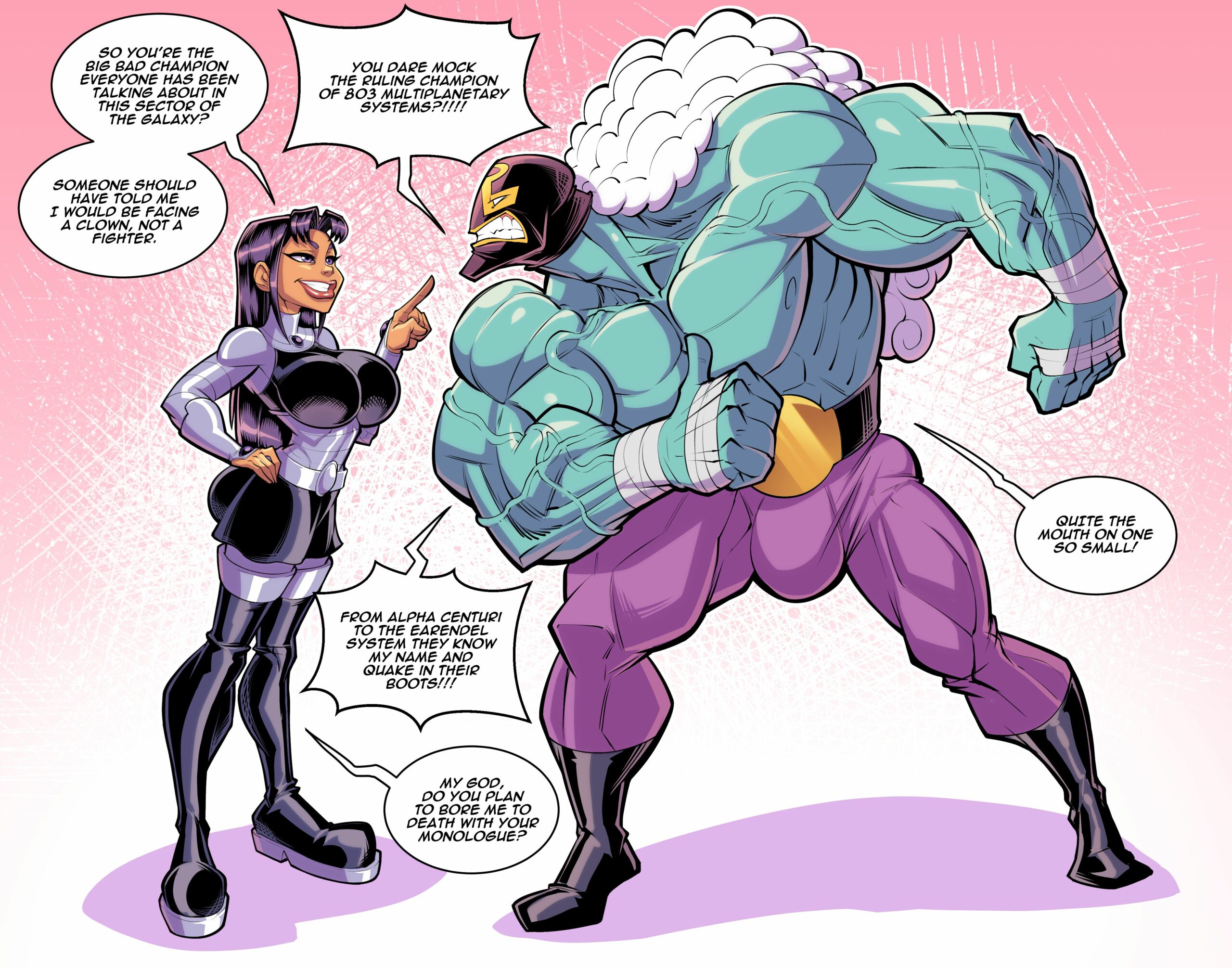 Blackfire Versus Rasslor (Teen Titans) [Fontez] Porn Comics