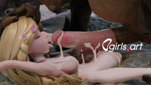 Blonde impregnated by minotaur monsters – Ogirls.art