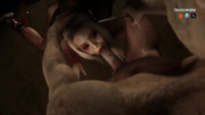 Harley Quinn in a prison cell