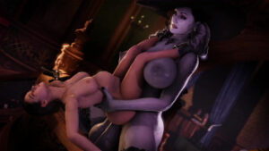 Jill x Dimitrescu no (WM) ver.2