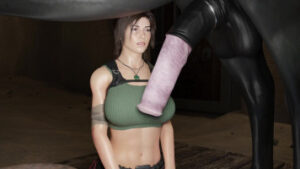 Lara with Horse – 1 (Abandoned)