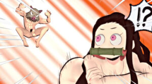 Nezuko getting fucked in the ass at demon slayer hotsprings! (4K)