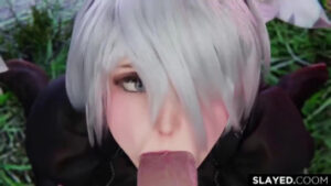 NieR 2B – Automouthful (Bleached)