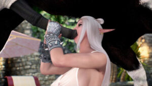 Poolside Horse Fuck – Skyrim Porn