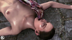 Rey destroyed by tentacles
