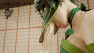 Akali Blowjob Closeup