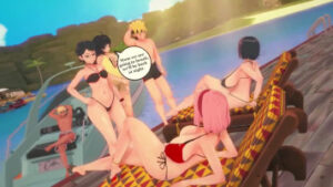 Naruto Bleach babes fuck comp