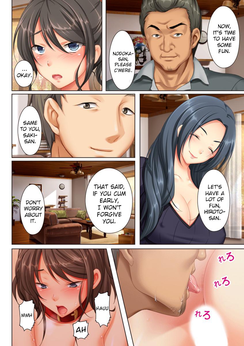 Kabe no Mukou no Tsuma no Koe ~Ai suru Tsuma no Karada wa mou, Tonari no Danna wo Wasure rare nai [Un Equals Shokutarou] - Chapter 1 — Page 54