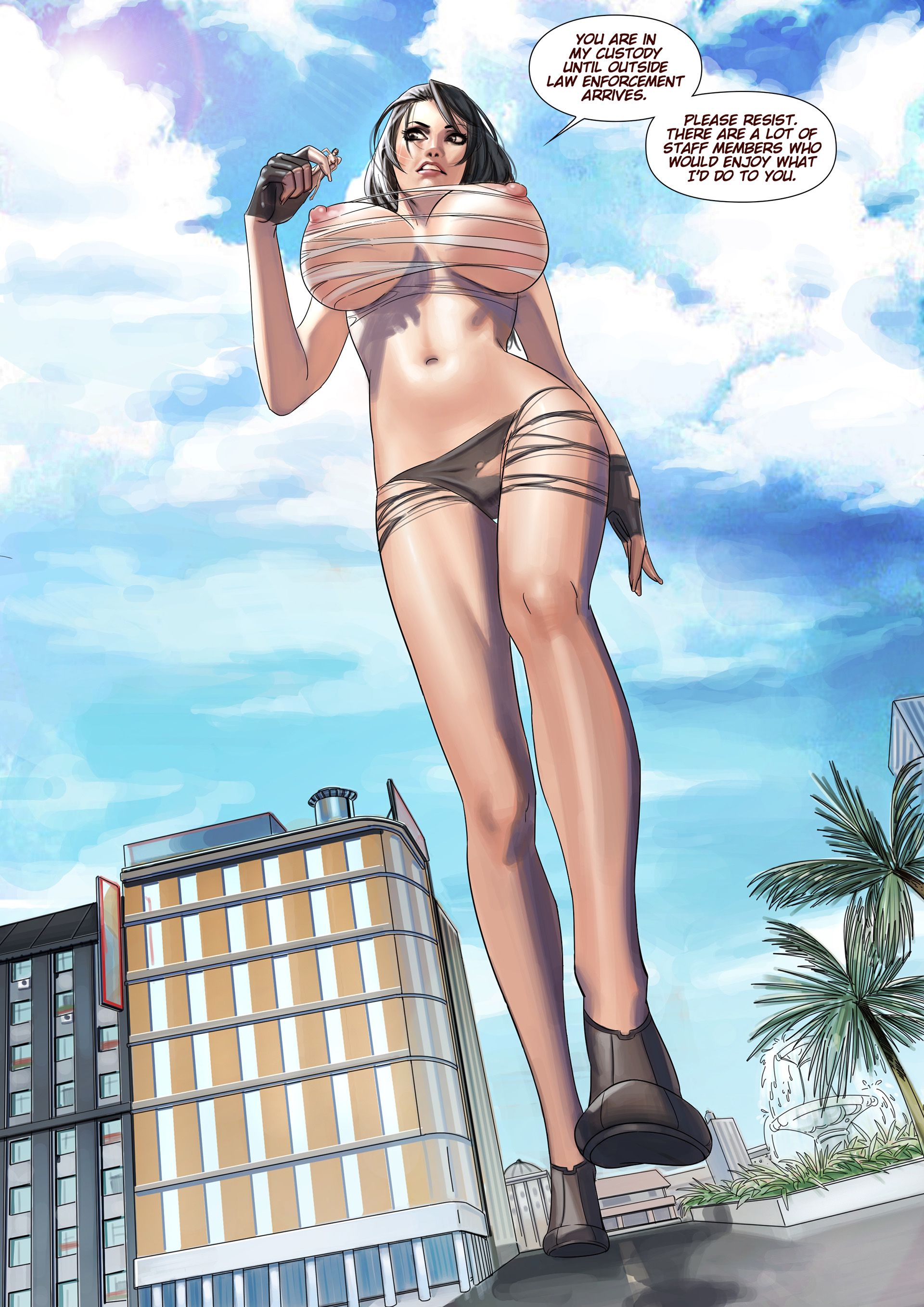 Amazon Hotel [Giantess Fan] - Chapter 4 — Page 14
