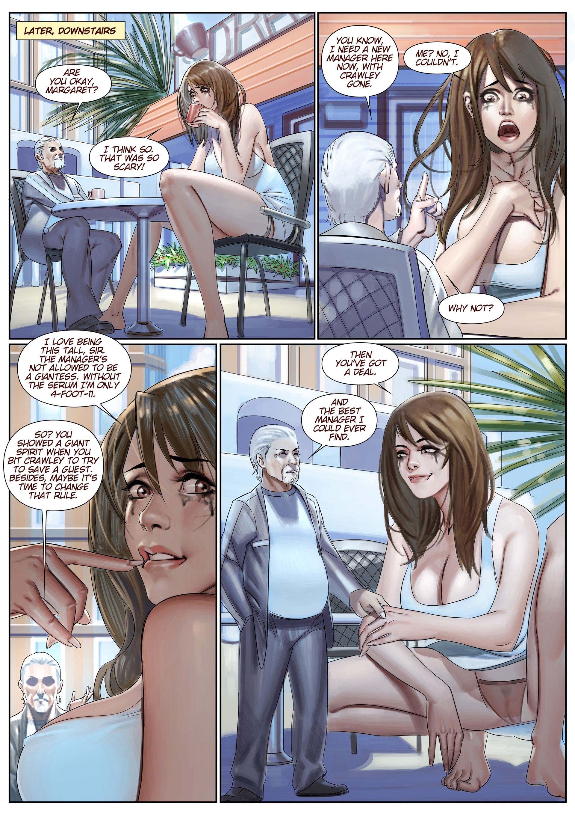 Amazon Hotel [Giantess Fan] - Chapter 4 — Page 15