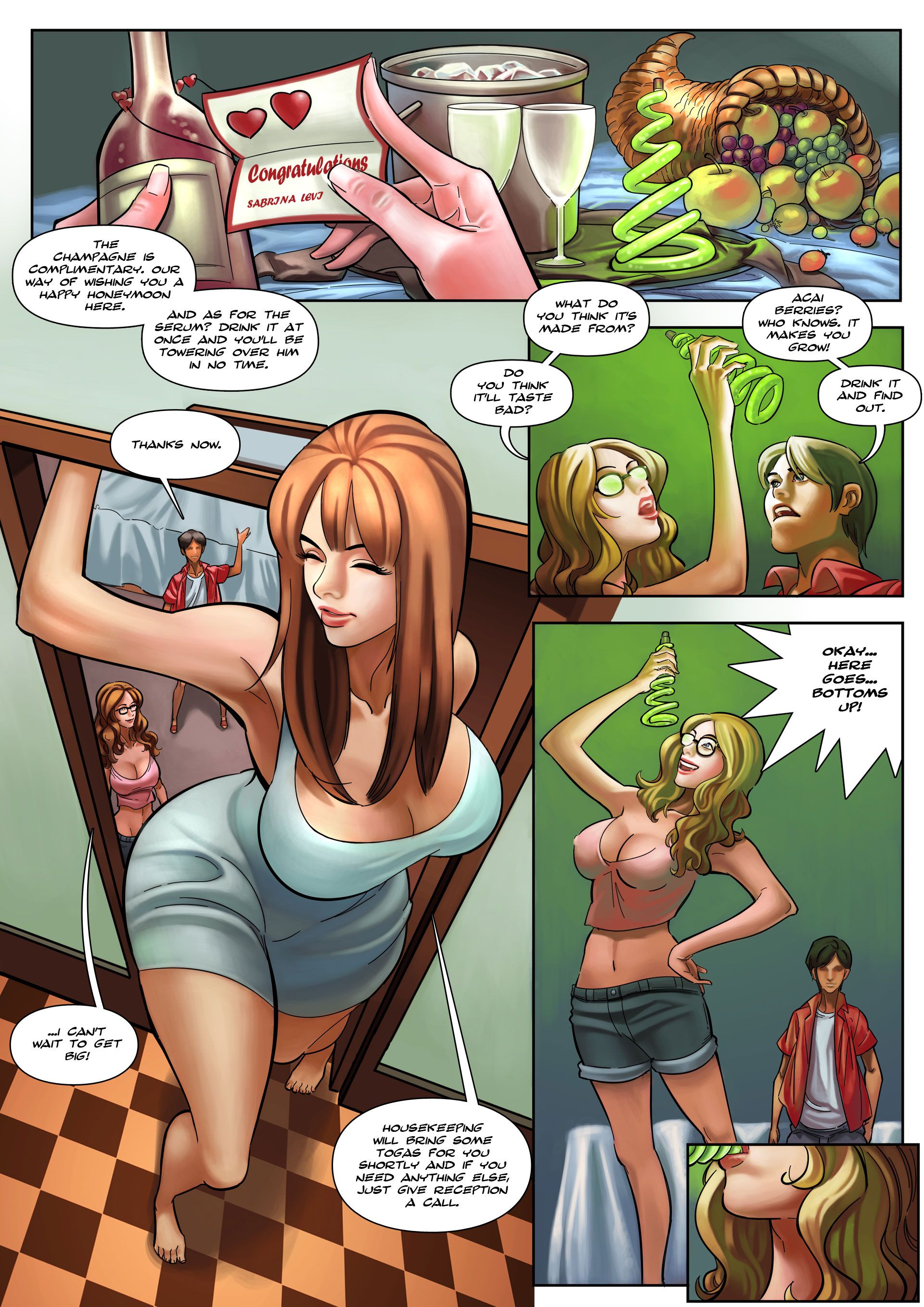 Amazon Hotel [Giantess Fan] - Chapter 1 — Page 7