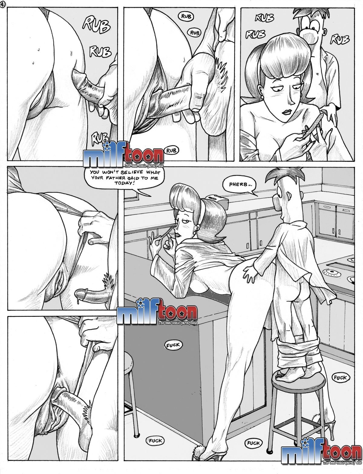 F.F (Phineas and Ferb) [MILFToon] - Chapter 1 — Page 4