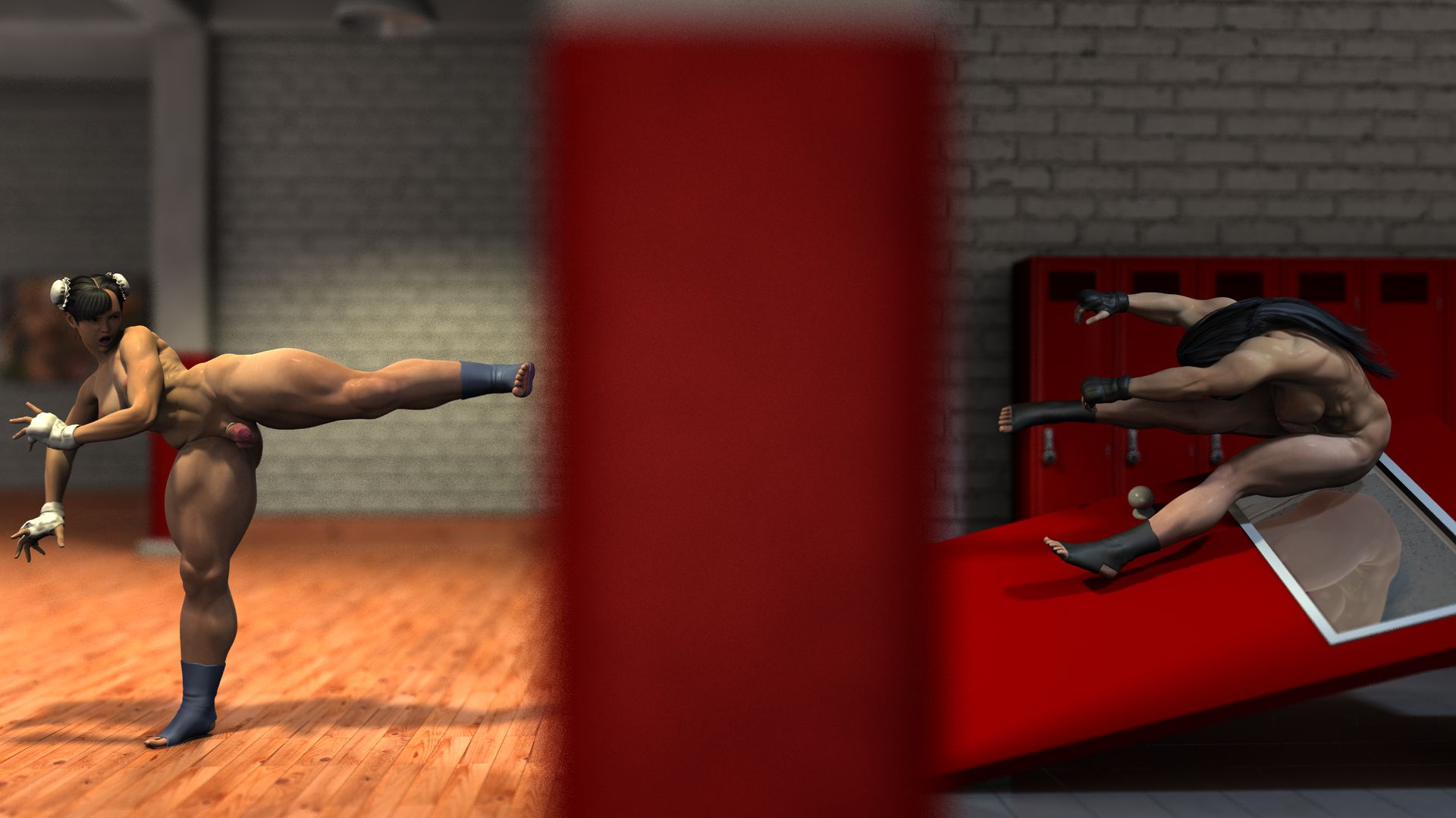 Arm Day VS Leg Day [SquarePeg3D] - Chapter 1 — Page 48