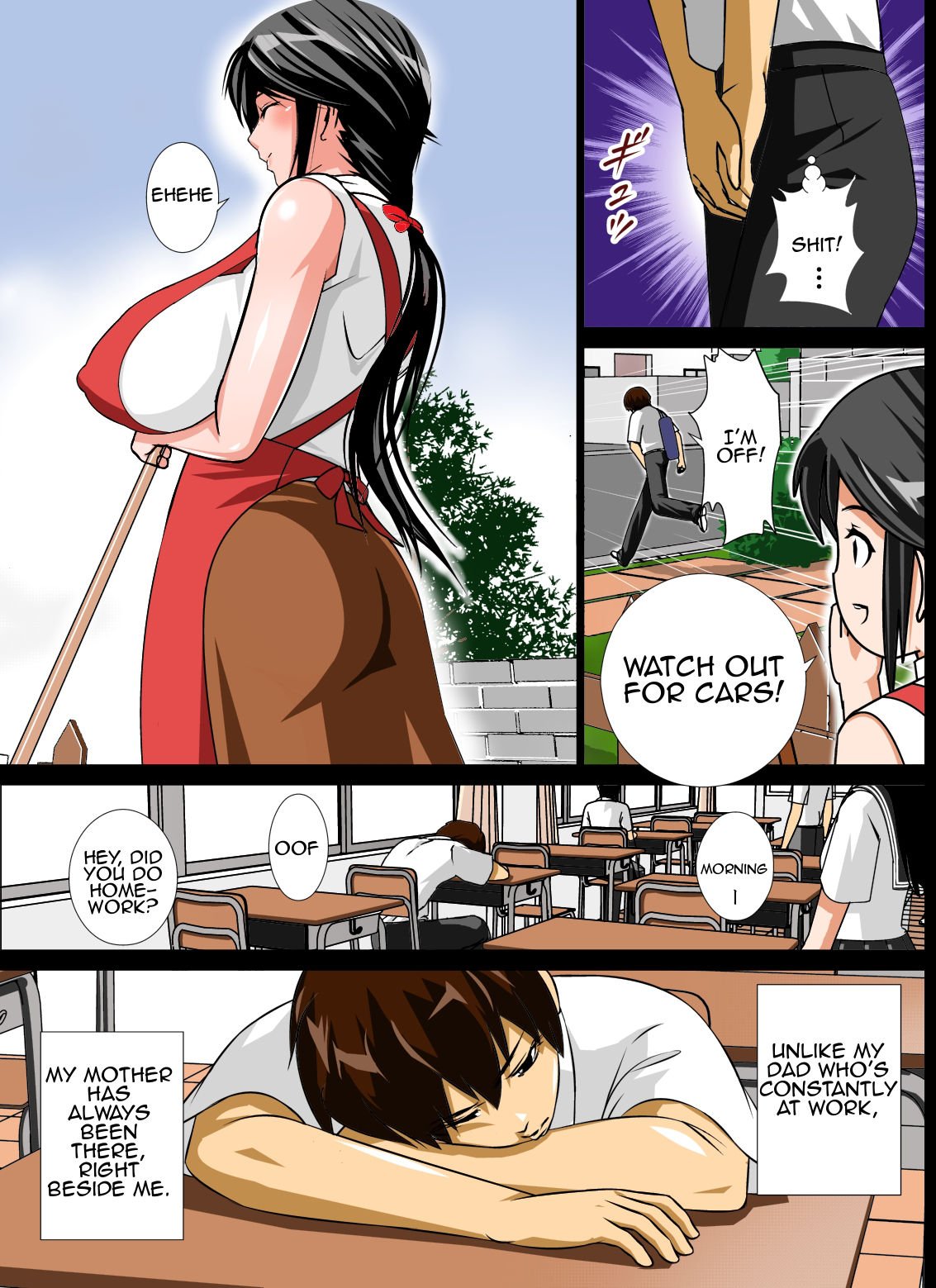 Renbo Seikatsu ~ Mama no Bakunyuu wa Boku no Mono [Rara8] - Chapter 1 — Page 5