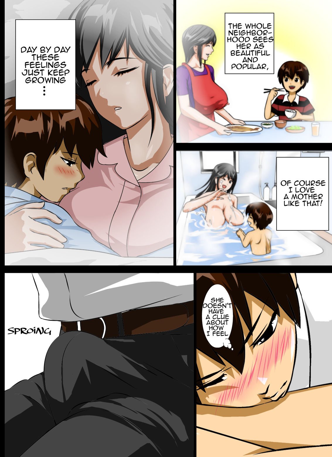 Renbo Seikatsu ~ Mama no Bakunyuu wa Boku no Mono [Rara8] - Chapter 1 — Page 6