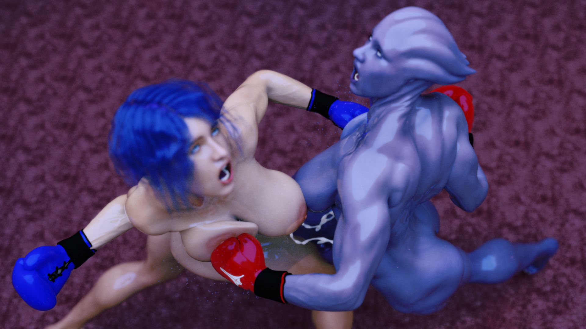 FUTA Effect – A Collision Of Fists And Flesh – Melanie VS Heilla (Mass Effect) [SquarePeg3D] - Chapter 1 — Page 4
