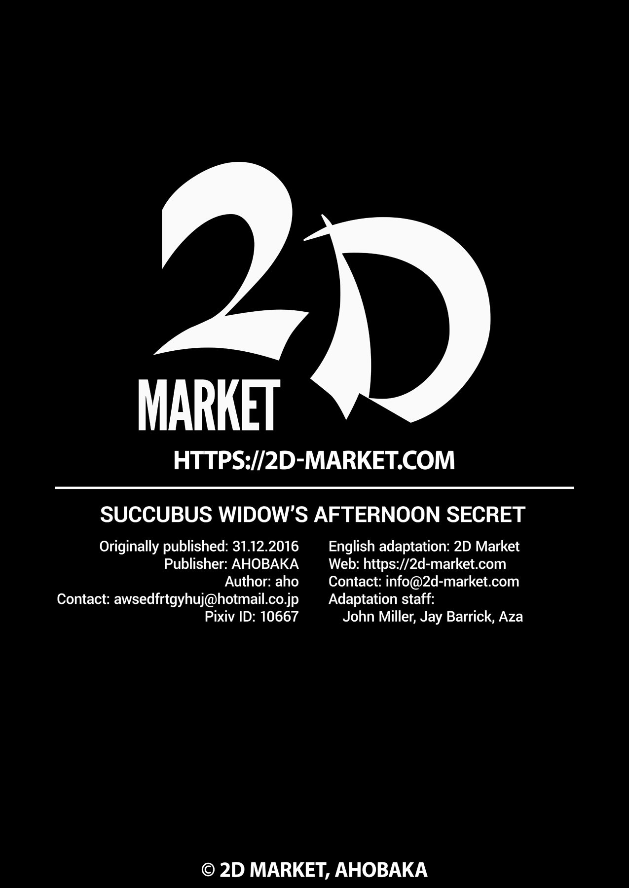 Succubus Widow’s Afternoon Secret [Aho] - Chapter 1 — Page 27