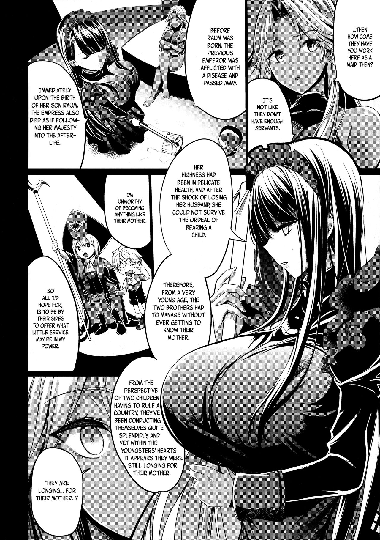 Big Breasted Female Knight Captured By Young Emperor Brothers [Kloah] - Chapter 3 — Page 14