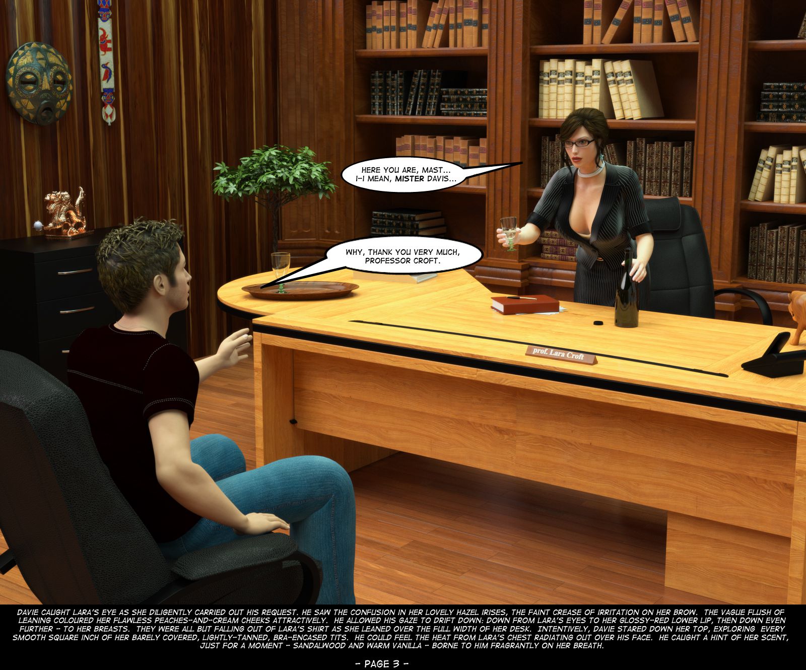 Professor Croft And The Eye Of Metate (Tomb Raider) [DeTomasso] - Chapter 1 — Page 4