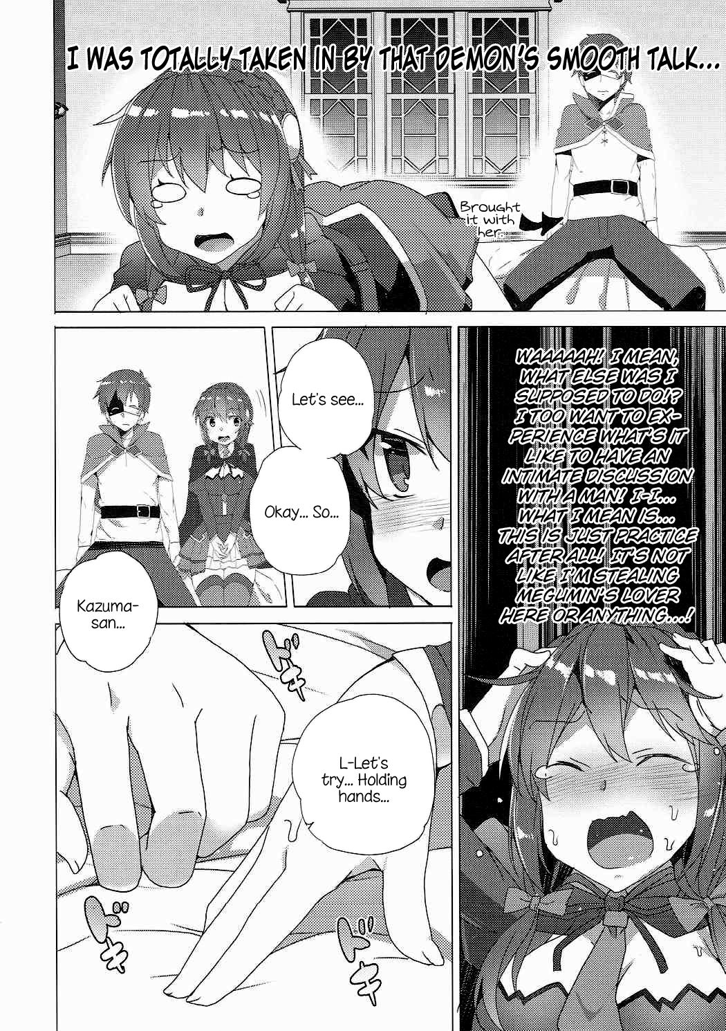 Threesome With These Wonderful Crimson Demon Girls! (Kono Subarashii Sekai ni Shukufuku wo!) [Tanaka Decilitre] - Chapter 1 — Page 9