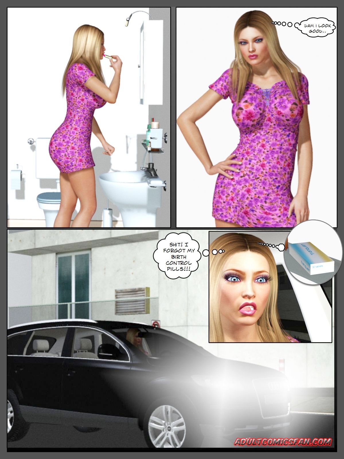 Forgot Your Pills [BlackonWhite3D] - Chapter 1 — Page 8