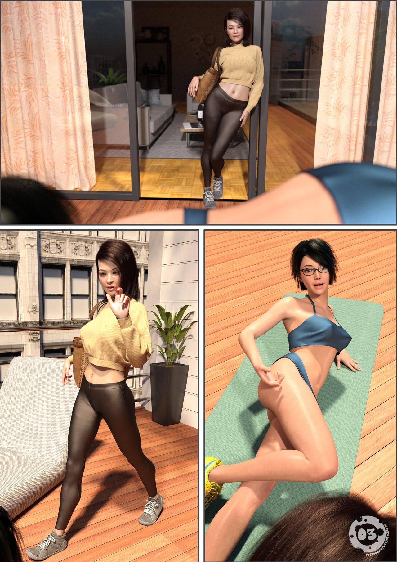 Morning Sexercise [Crispy Cheese] - Chapter 1 — Page 4