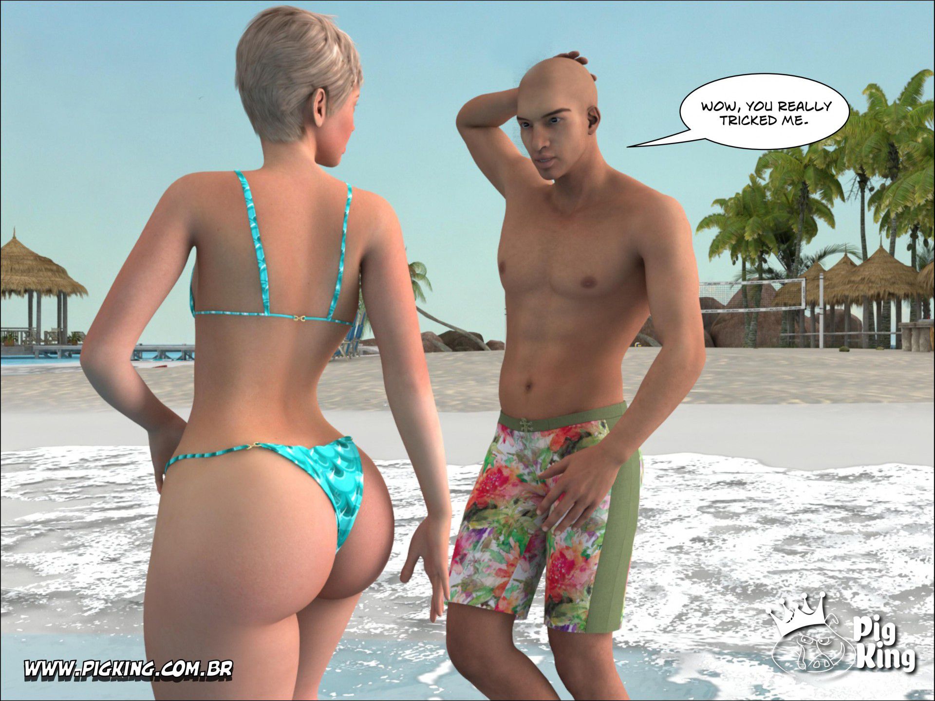 Tropical Paradise – Leonard, Helena, Katherine, Nininho [PigKing] - Chapter 1 — Page 12