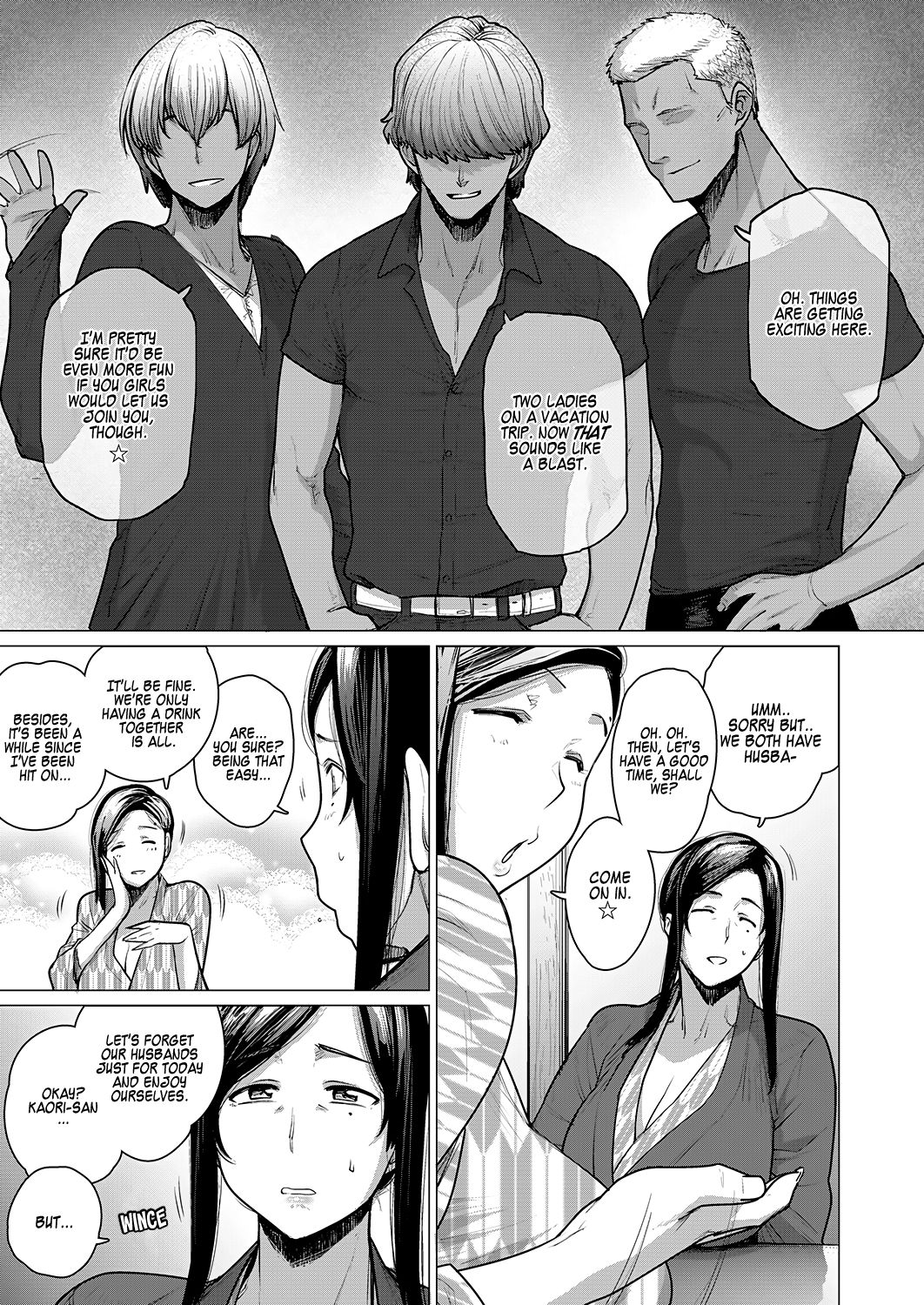 Picking Up Married Women At The NTR Hot Springs [Etuzan Jakusui] - Chapter 1 — Page 5