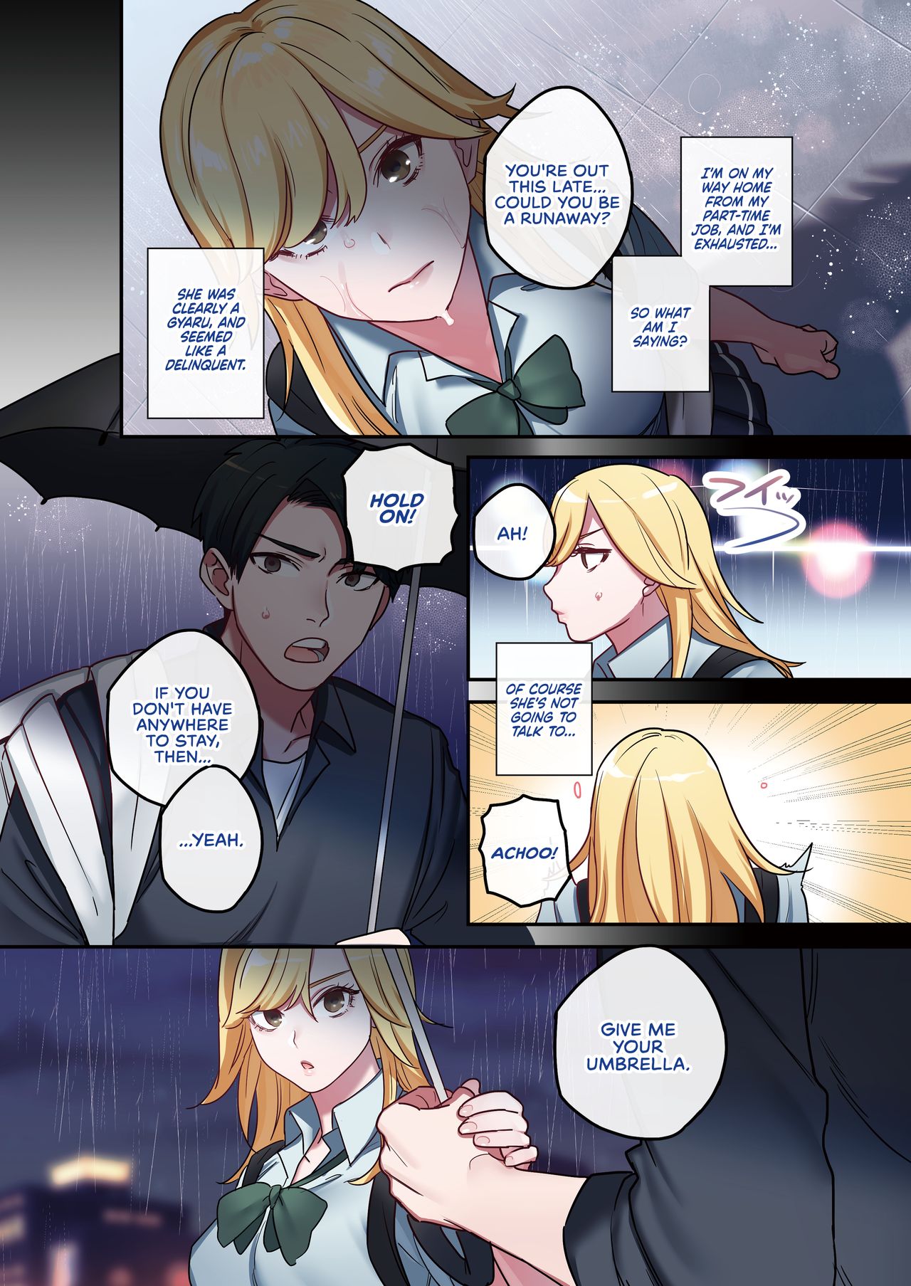 After Relentlessly Cumming Inside A Runaway Gyaru, We Started Living Together As Fuck Buddies [Oniben Katze] - Chapter 1 — Page 5