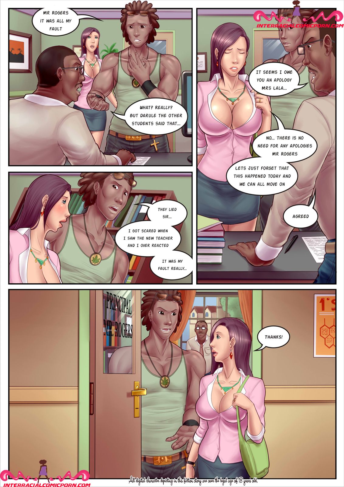 The New Teacher [InterracialComicPorn] - Chapter 1 — Page 7