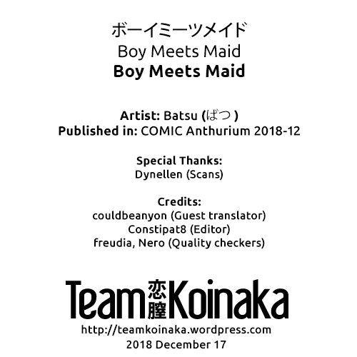 Boy Meets Maid [Batsu] - Chapter 1 — Page 25